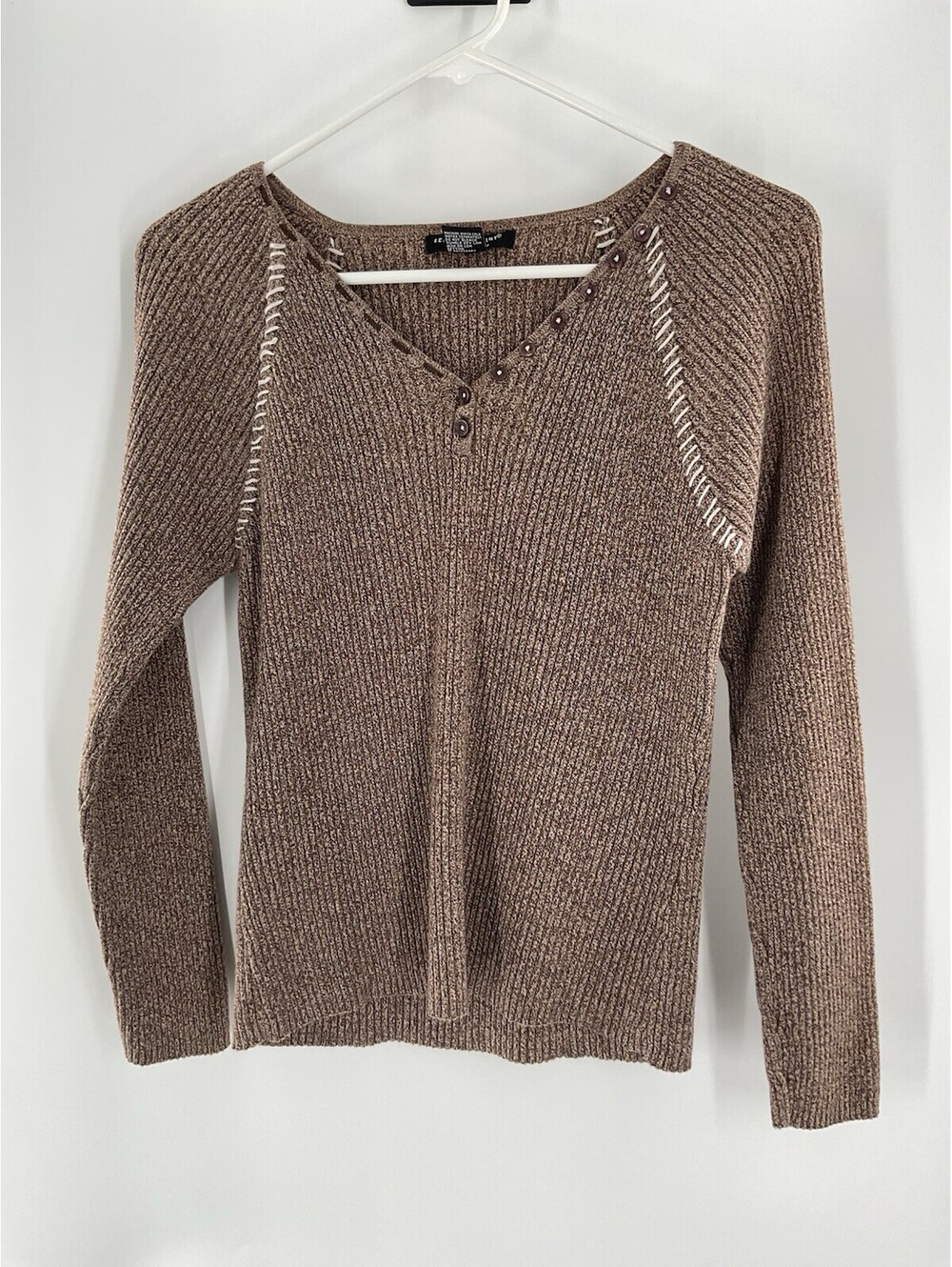 Reference Point Women’s Extra Large V-Neck Knit Top 122